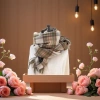 Cashmere scarf shawl for warm women, thickened, fashionable and versatile in winter, elegant Korean style details Picture